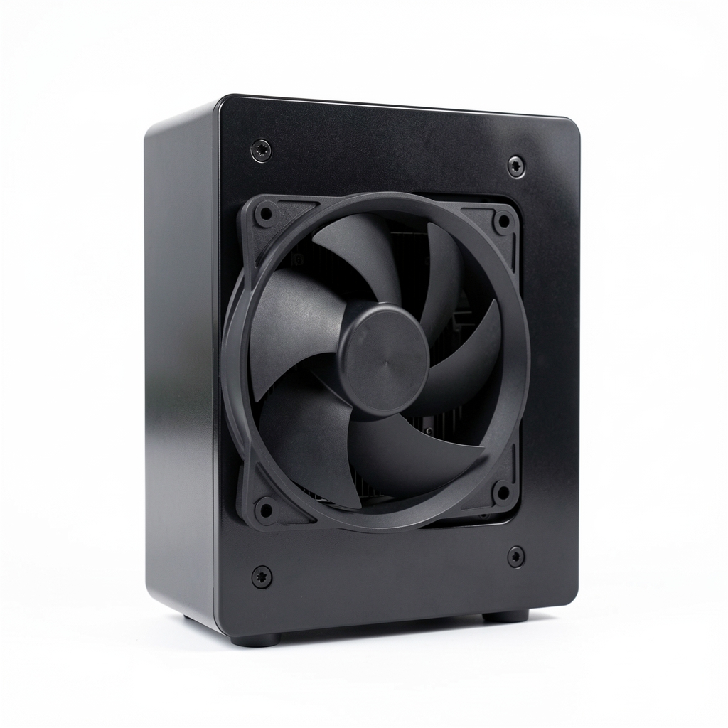 be quiet! Pure Rock 2 cooler procesor tower compact negru cu ventilator 120mm, capac aluminiu lustruit pe fundal alb