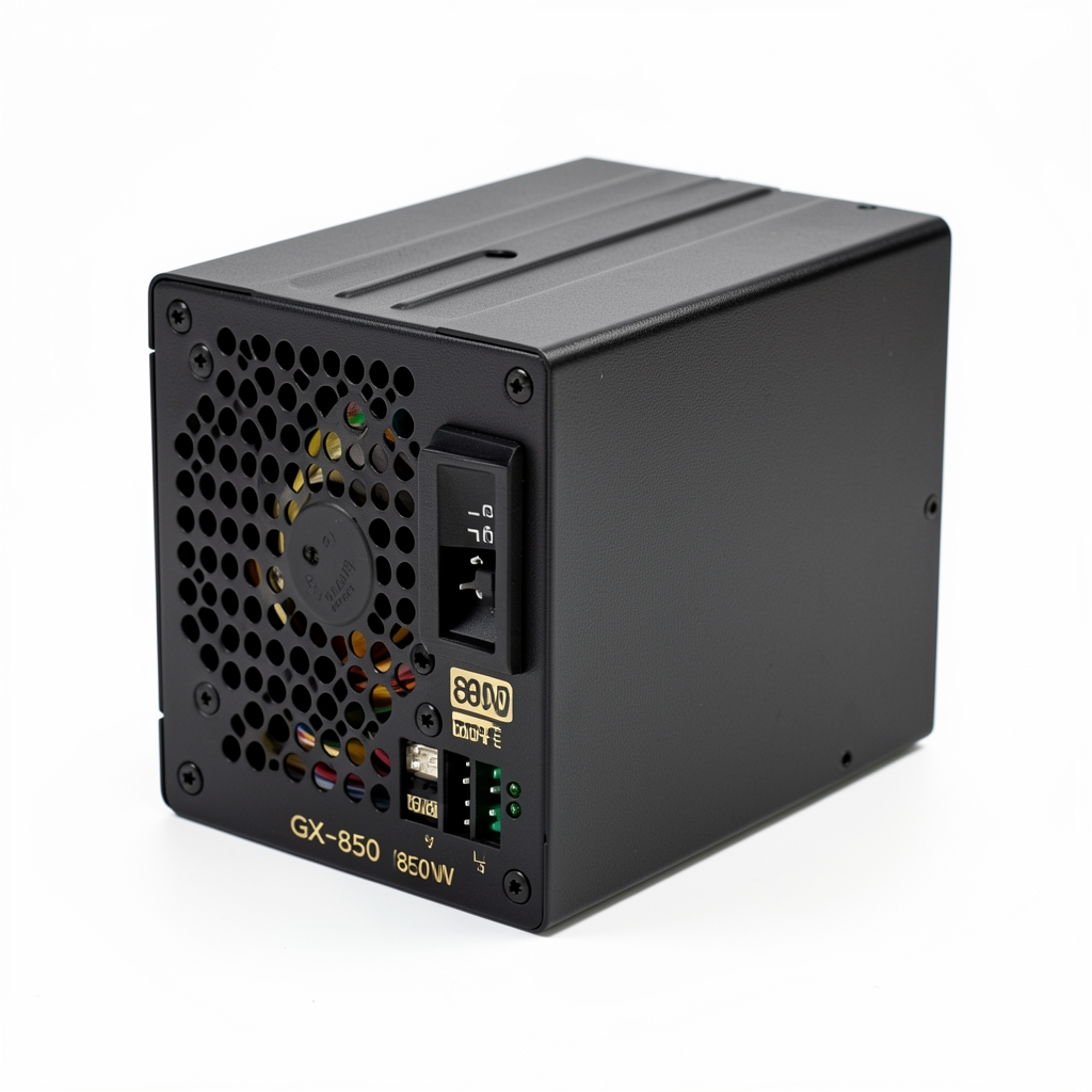 Seasonic Focus GX-850 80+ Gold sursă de alimentare compactă modulară neagră 850W pe fundal alb